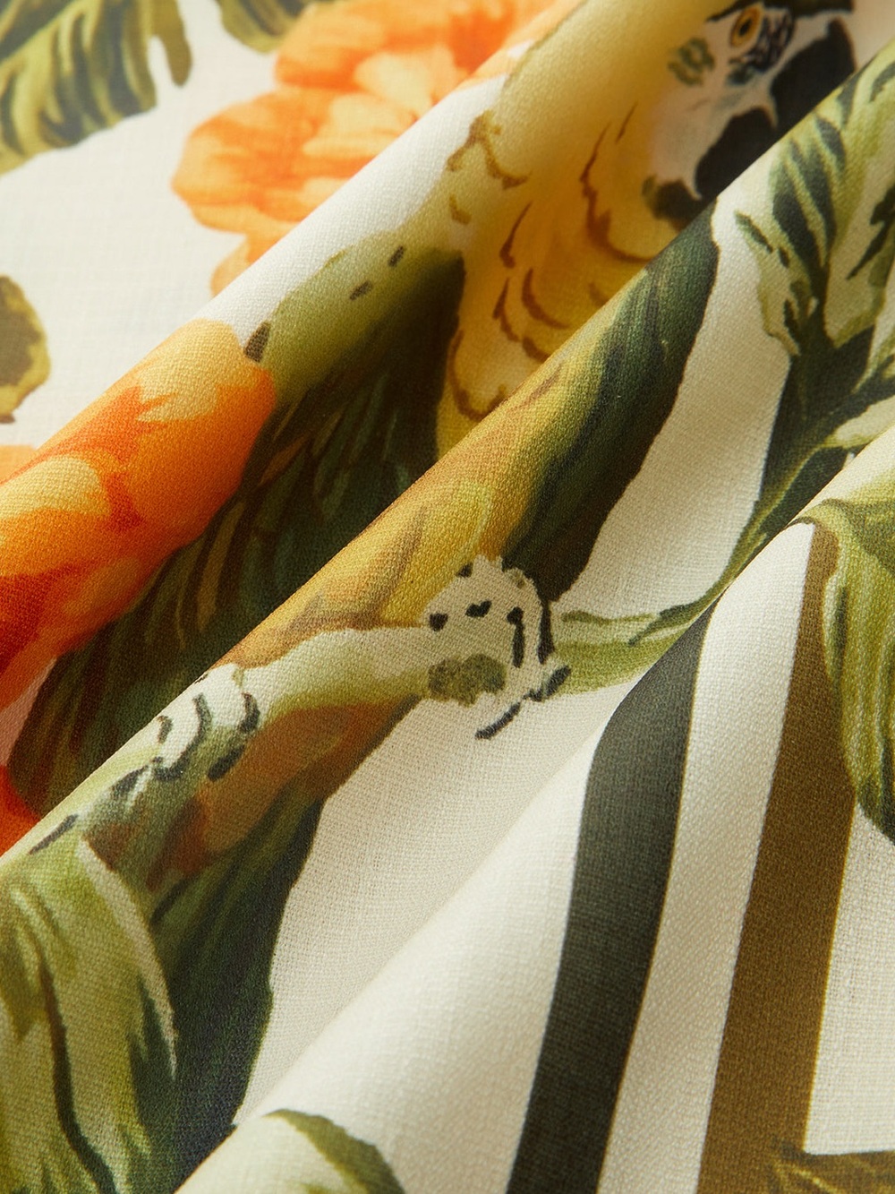 Commense Tropical Floral Print Deep V-Neck Maxi Dress - Picture 4 of 16
